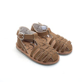 Sunny Weave Sandals in Coffee